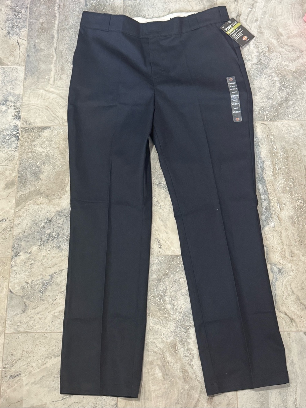 Dickies Women's Navy Straight-Leg Work Pants